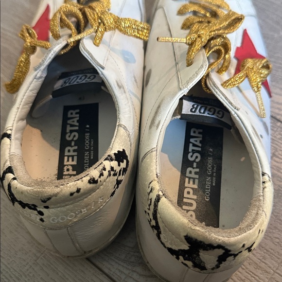 Women’s suede toe leather, snake print heel sneaker - Picture 7 of 8